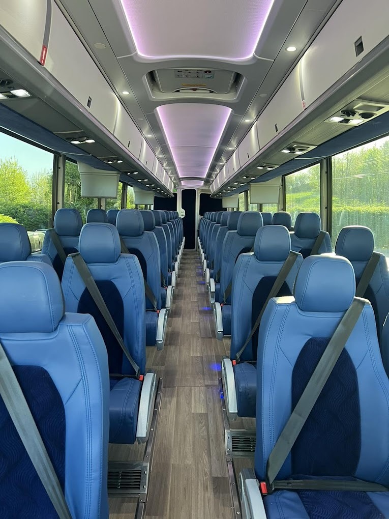 Bus 2 Inside View of a Sunshine Tours Bus
